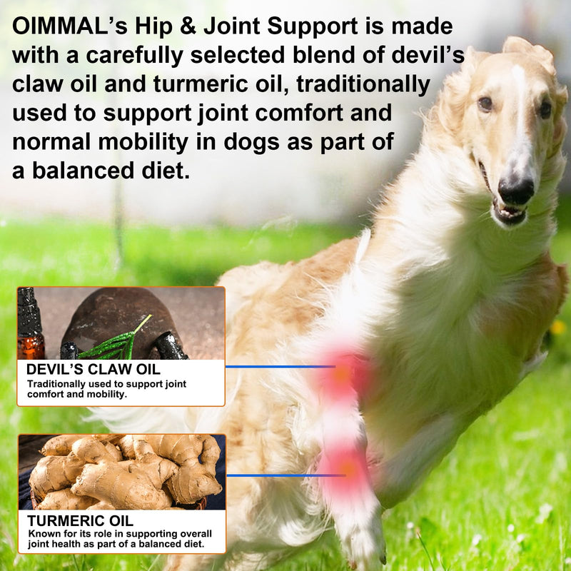 Joint Supplements for Dogs Liquid, Pain Relief For Dogs, Dog Joint Aid & Relief Supplement, Dogs Hip & Joint Care For Dogs, With Turmeric & Essential Nutrients for Active & Aging Dogs, 60ml