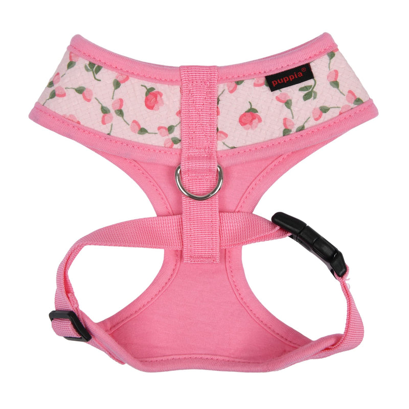 Puppia Spring and Summer Fashion Over-The-Head Dog Harness, Pink_Florian, Medium - BeesActive Australia