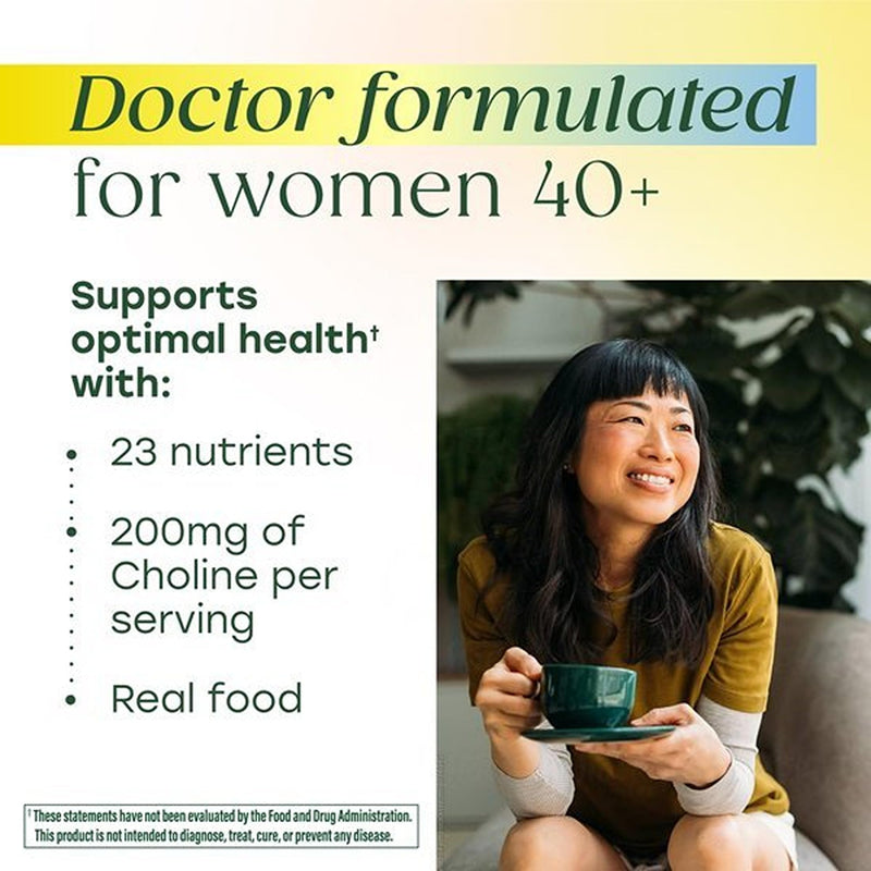 MegaFood Advanced Multivitamin for Women 40+ Doctor Formulated, 120 Tablets | Immune Support, Cellular Energy, Bone & Brain Health, with Choline, Methylfolate, Vitamin C, Non-GMO, Vegetarian, 60 Servings 120 Count (Pack of 1)