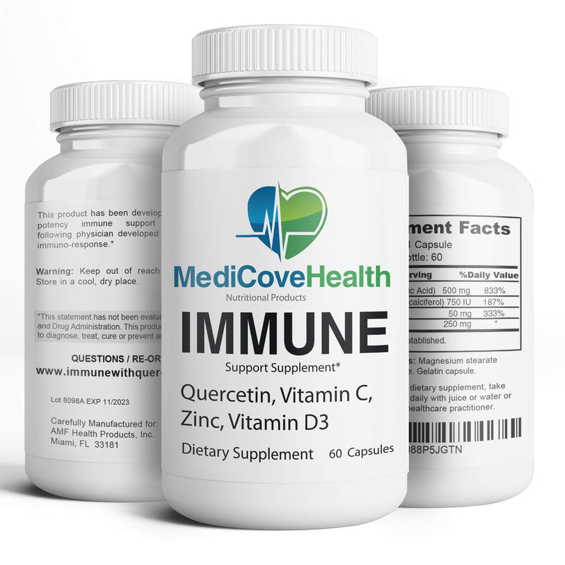 Immune Support: Quercetin, Vitamin C, Zinc, Vitamin D3 - BeesActive Australia