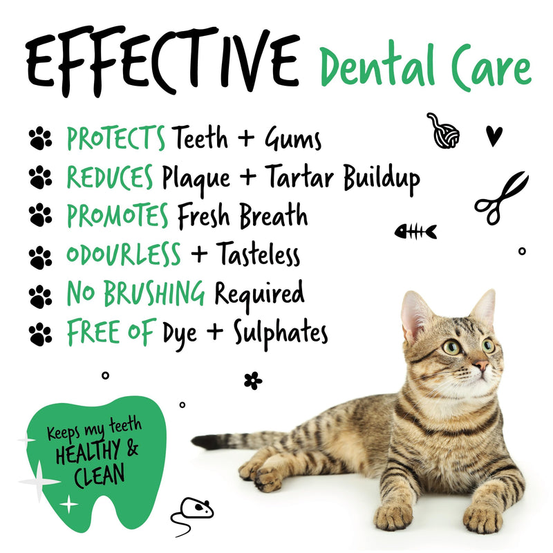 BUGALUGS Cat Breath Freshener Dental Care Water Additive. Clean Teeth, Healthy Gums & Fresh Breath - Natural Cat Plaque Remover & Tartar Remover for Teeth. No Brushing Needed 500ml Additive