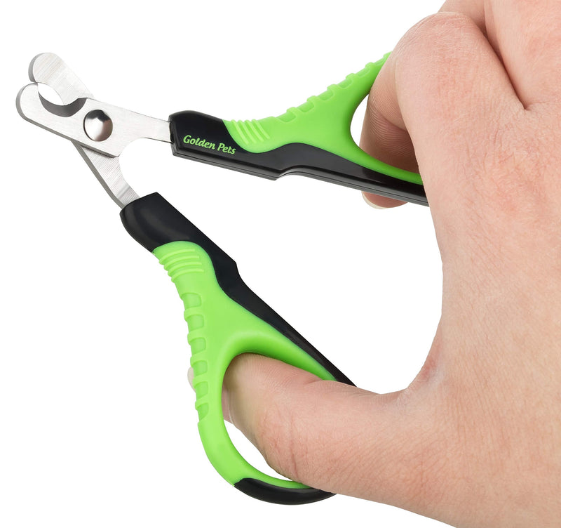 Golden Pets professional claw scissors I Unique 45 degree cutting head I Ideal for small dogs, puppies, cats, rabbits and guinea pigs I + Free e-book care manual - BeesActive Australia