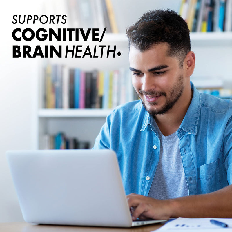 Bluebonnet Nutrition Omega-3 Brain Formula Natural Wild Caught Triglyceride Form DHA 860 mg EPA 120 mg - Highly Concentrated Cognitive Health & Wellness Support Supplement - Gluten-Free - 60 Softgels | Brain Health; Gluten-Free, Soy-Free, Dairy-Free