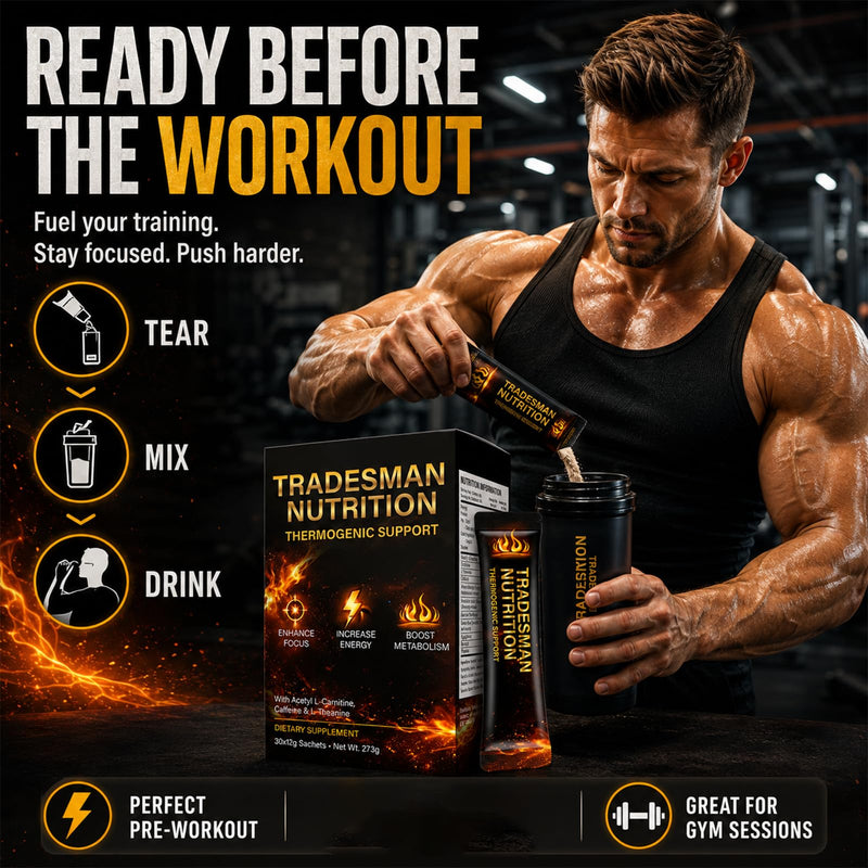 Shred, Tradesman Nutrition Energy Drink Supplement Vitamin 1PCS