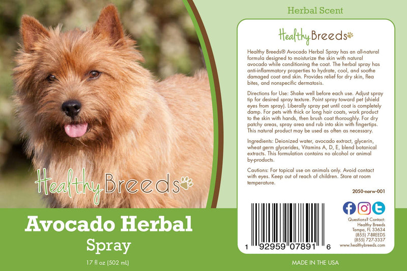 Healthy Breeds Norwich Terrier Avocado Herbal Spray 17 oz