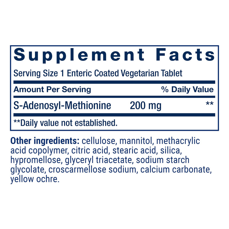 Life Extension Same, Mood, Joint & Liver Support, Gluten-Free, Non-GMO, Vegetarian, 30 Tablets | Mood, Joint & Liver Support, Gluten-Free, Non-GMO & Vegetarian