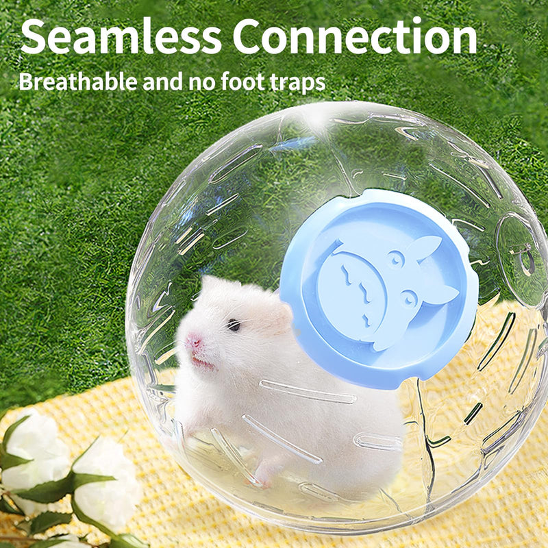 7.9 inch Hamster Ball, Hamster Exercise Toys, Running Ball, Clear Plastic Balls, Large Space, Easy to Clean, Hamster Cage Accessories, for Small and Medium Hamsters, Syrian Dwarf Hamster, Blue 7.9 inch - BeesActive Australia