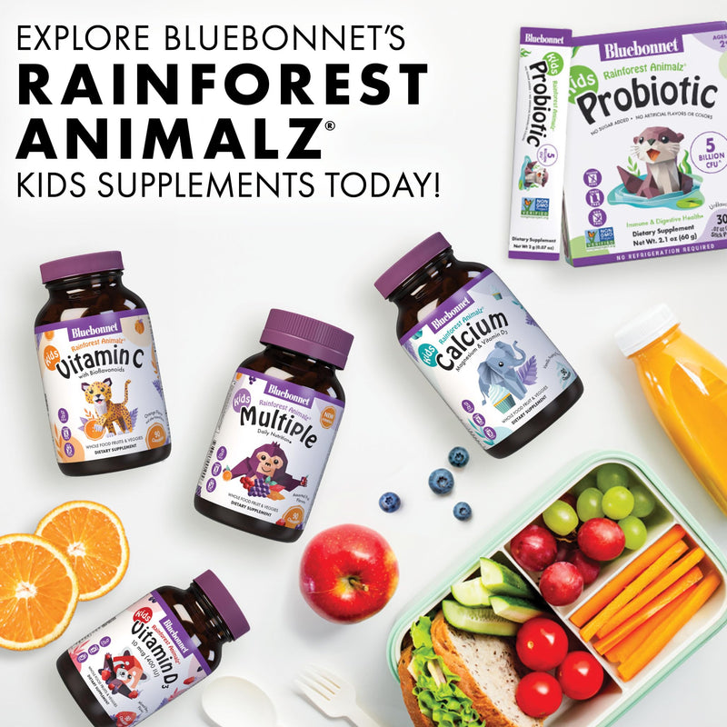 BlueBonnet Nutrition Rainforest Animalz Kids Probiotic 5 Billion CFU | Digestive & Immune Health; Non-GMO