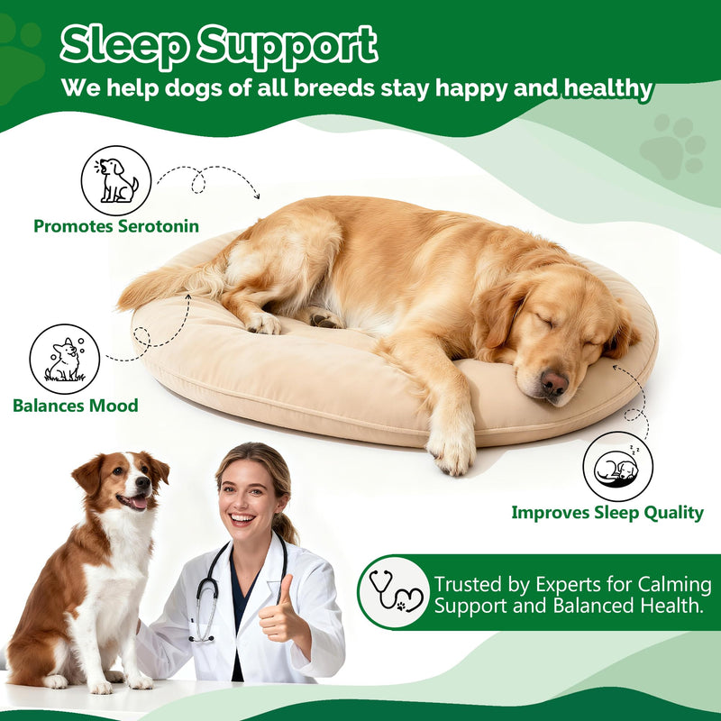 Hemp Calming Chews for Dogs Calming Chews - Anxiety Relief Treats, Dog Calming Relaxing Treats Care Hemp Quiet Moments for Dogs Thunderstorm Fireworks Separation Anxiety Relief, Beef, 120 Ct