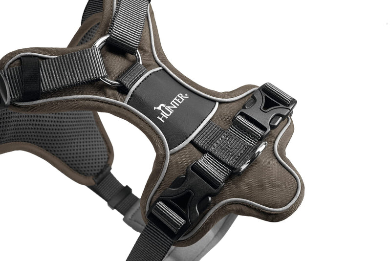 HUNTER dog harness, brown/gray, 56-73 cm 56 - 73 cm