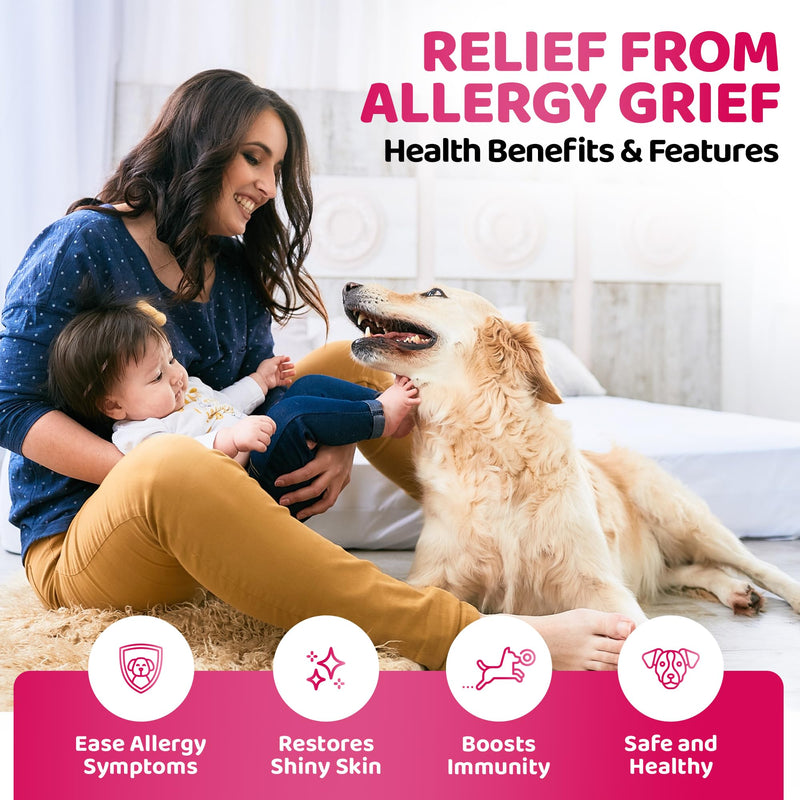 Dog Allergy and Itch Relief Drops - Comprehensive Itchy Dog Skin Relief - Immune Boosting Formula - dog itchy skin relief - 200ml