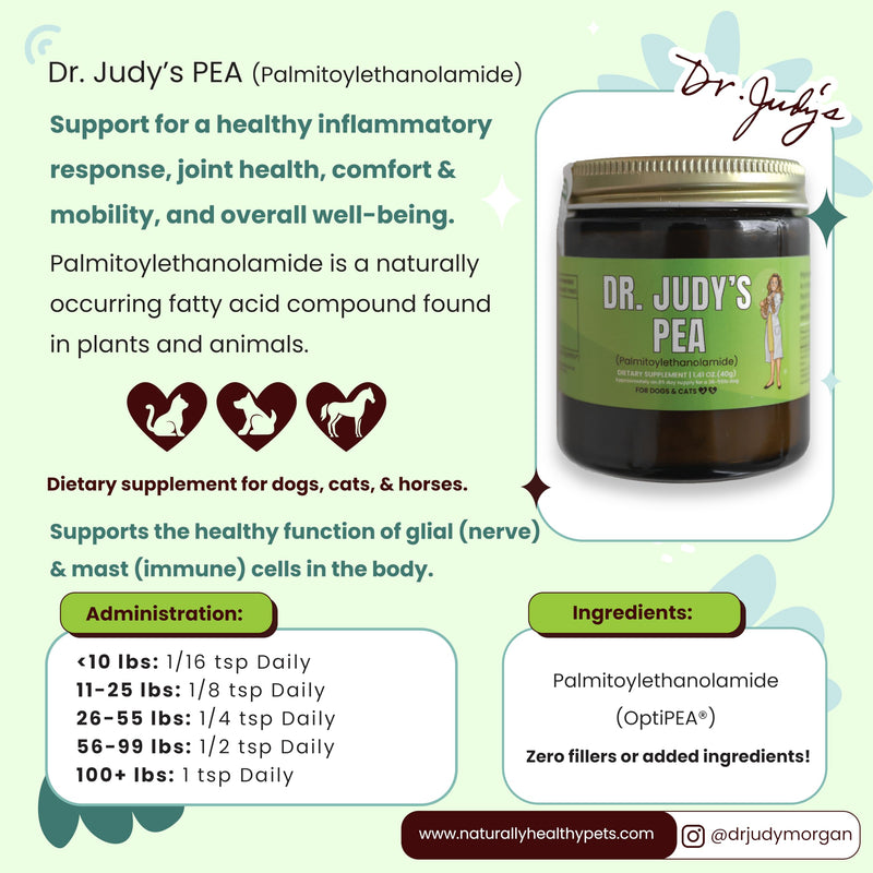 Dr. Judy's Pea (Palmitoylethanolamide) for Dogs, Cats, Equines - 40g