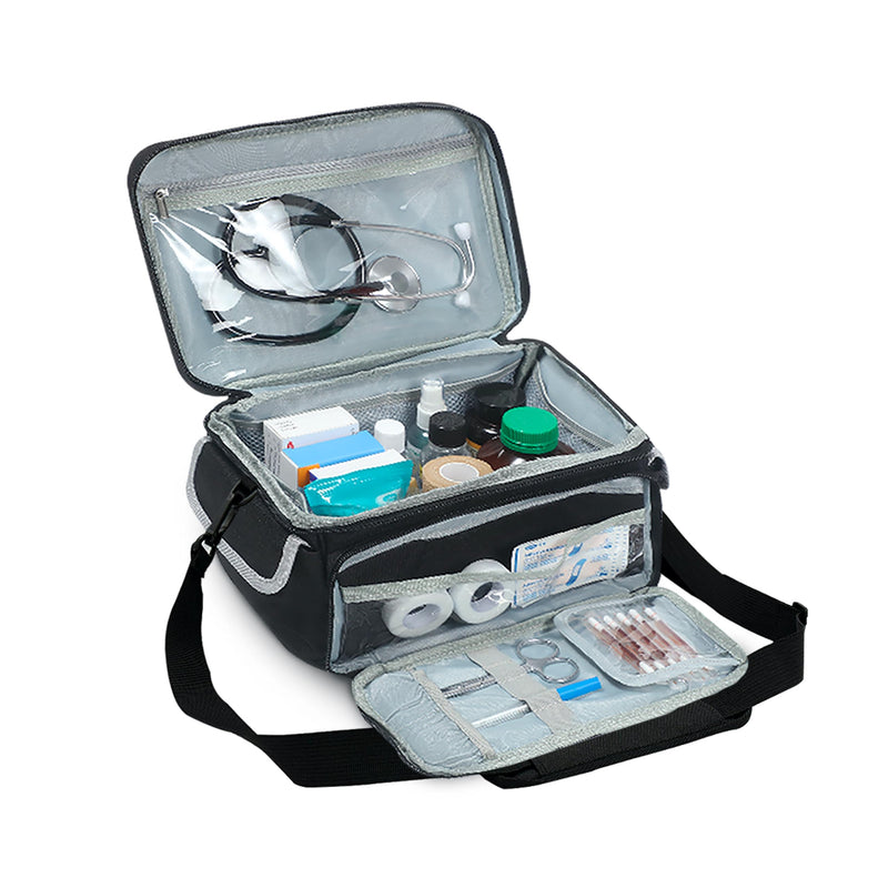 Nebulizer Carrying Case with Shoulder Strap, to Store Desktop or Portable Nebulizer, Nebulizer Mask, Tubing and Medicine | Clinical Bag for Nursing Students