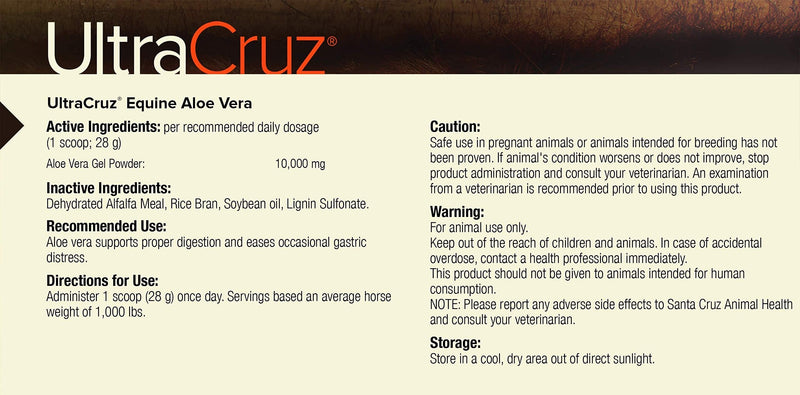 UltraCruz - sc-516522 Equine Aloe Vera Supplement for Horses, 4 lb, Pellet (64 Day Supply) - PawsPlanet Australia