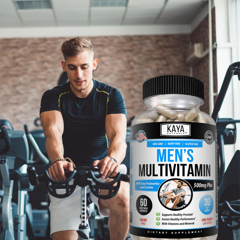 Kaya Naturals Multivitamin for Men - Men's Prostate Multivitamin - Multi Mineral Daily Supplement - Pills for Men - Supports Healthy Prostate - Vitaminas para Hombres - 60 Veggie Capsules (Pack of 2) 60 Count (Pack of 2)