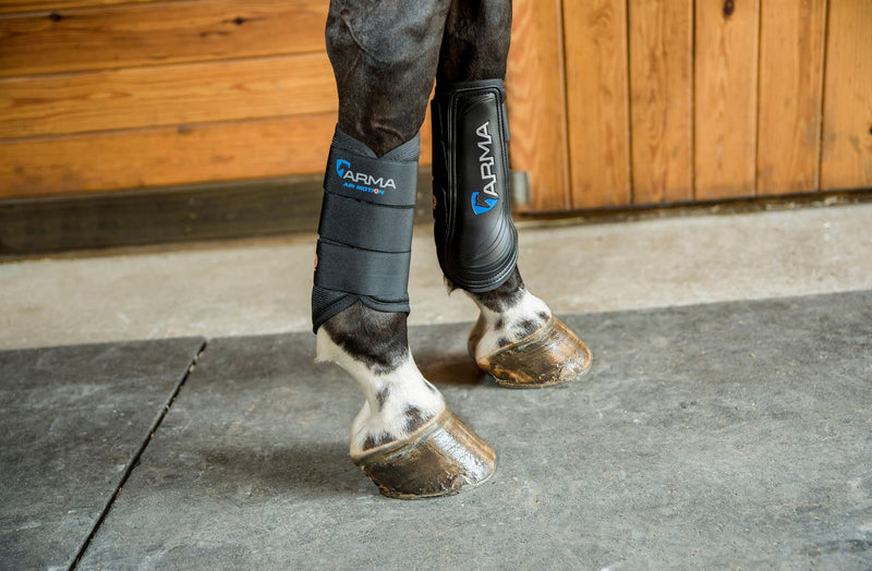 Shires ARMA Air Motion Brushing Boots Cob Black - BeesActive Australia
