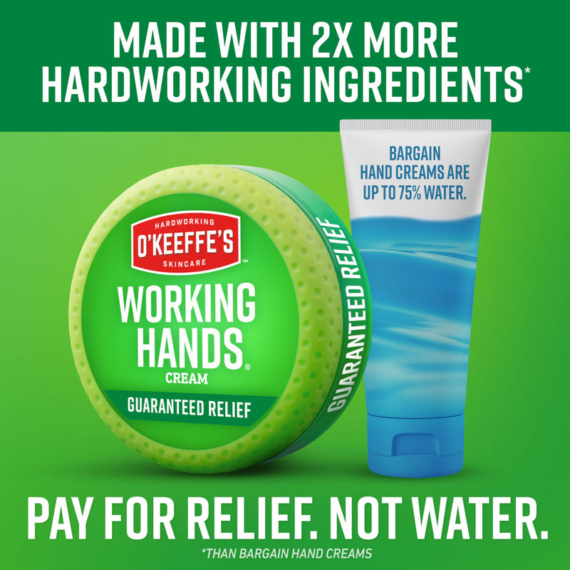 O'Keeffe's Working Hands Hand Cream for Extreme Dryness - 3 oz Tube (2 Pack) - Repairing Skincare for Cracked, Dry Hands - BeesActive Australia