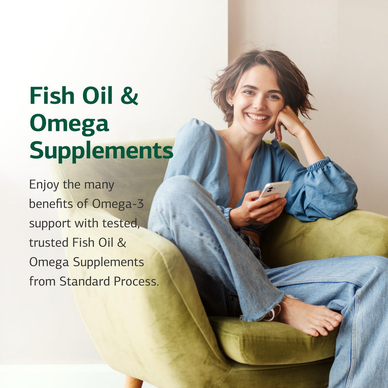 Standard Process Inc. Flax Oil with B6 - Supplement for Hormone & Nerve Tissue Support - Brain, Heart & Skin - Gluten-Free, Non-Dairy & Non-Soy - 120 Softgels (120 Servings)