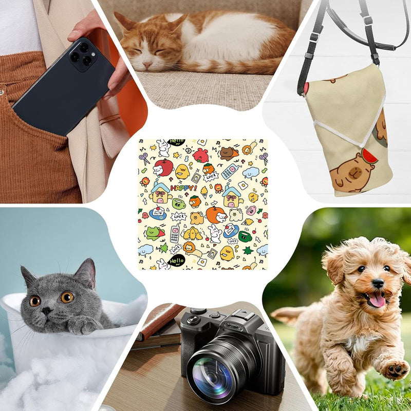 Cat Wrap for Cutting Nails and Grooming, Cat Restraint Wrap for Nail Clipping, Anti-Escape Calming Wrap for Cats, Self-Adherent Cat Restraint, Cat Wrap for Grooming (L (Within 6 lbs)) L (within 6 lbs) - BeesActive Australia