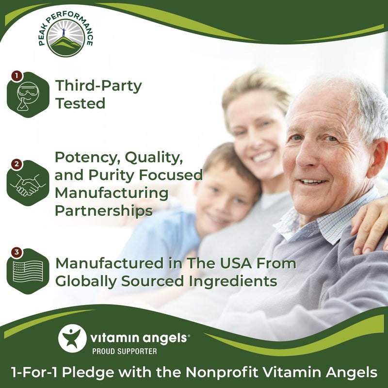 Peak Performance Methyl B12 Vitamin + Whole Food Vegan Supplement Capsules | With Blend of 25 Vegetables & Fruits for Max Absorption. Vitamin B12 Methylcobalamin. Methyl B-12 for Energy, Focus + Relief