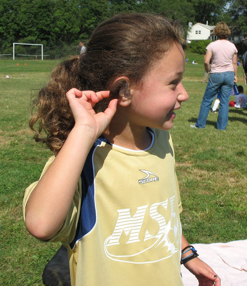 Ear Gear Mini Cordless – Protect Hearing Aids from Dirt, Sweat, Moisture, Wind – Fits Hearing Instruments 1” to 1.25” Grey