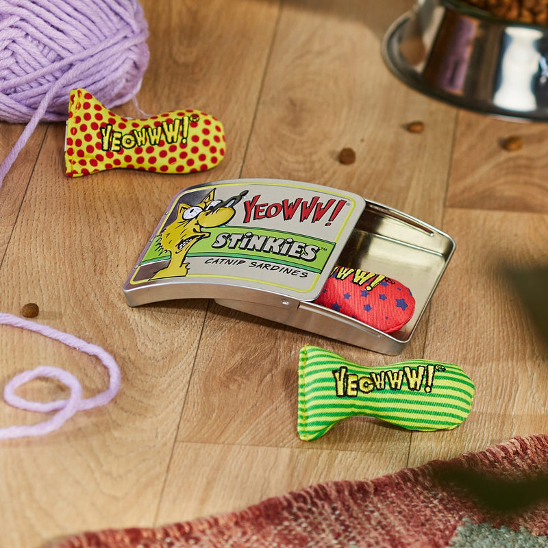 Yeowww Tin of Stinkies, 3 in a Sardine Tin, Multicolor, 1Pack - BeesActive Australia