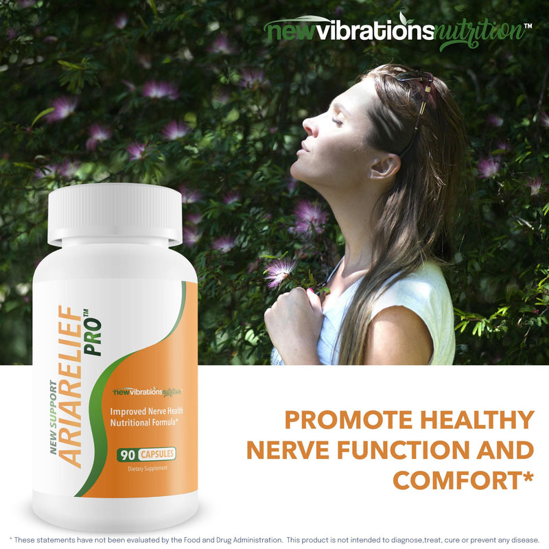 Ariarelief Pro Neuropathy Support Supplement - Our Best B12 Nerve Support Supplement - Nerve Damage Vitamins - Cayenne Pepper Capsules - Okinawa Capsaicin Pills - Ariarelief For Neuropathy Aria Relief