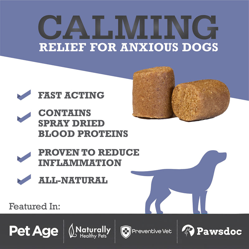 WINPRO Calming Chews for Dogs – Plasma-Powered for Dog Anxiety & Stress Relief– Fast-Acting Dog Calming Chews - Natural Ingredients, Grain-Free - Suitable for All Breeds & Sizes –60 Count Made in USA - PawsPlanet Australia
