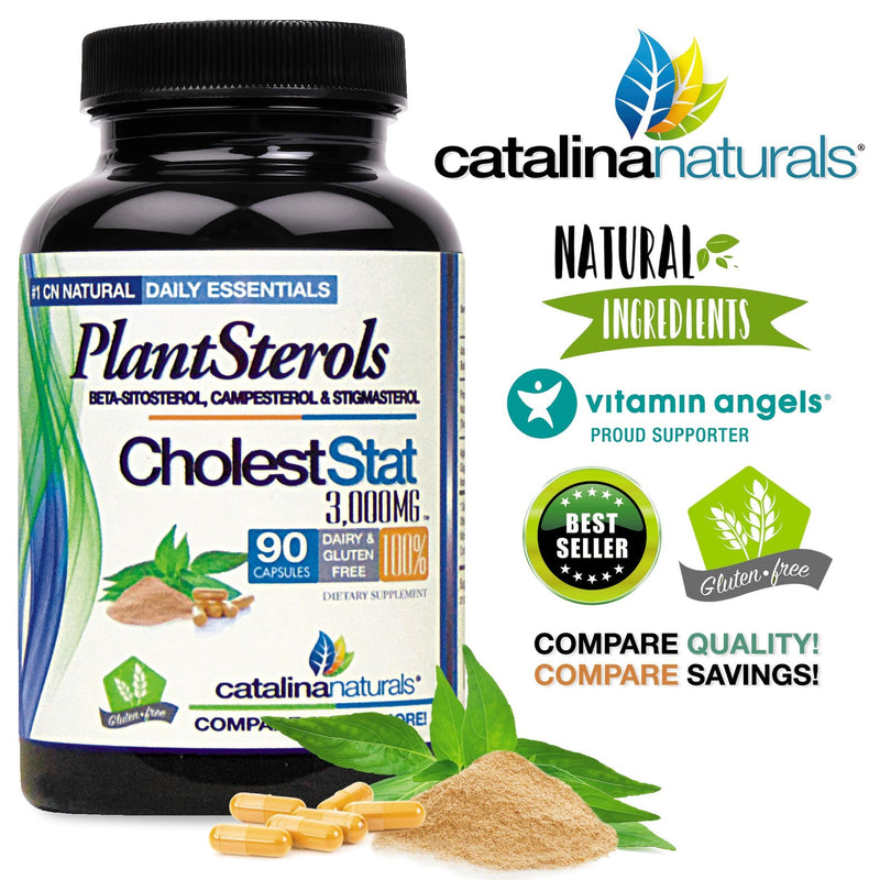 Triple Strength PlantSterol Complex - Cholest-Stat - 3000mg Maximun Strength - 90 Count