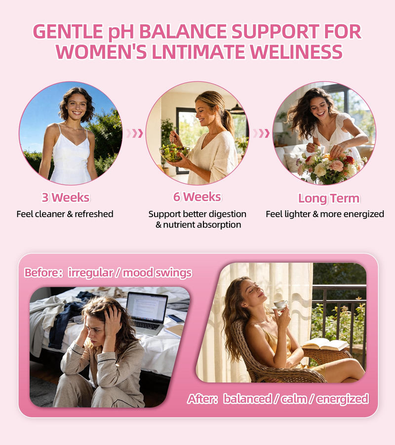 Feminine Balance Gummies for Women’s, Premium Feminine Balance Gummies – Sugar Free Immune & Vaginal Health Support – pH Balance, Pineapple Flavor, 120 Gummies (60 Servings) 60 Count (Pack of 2)