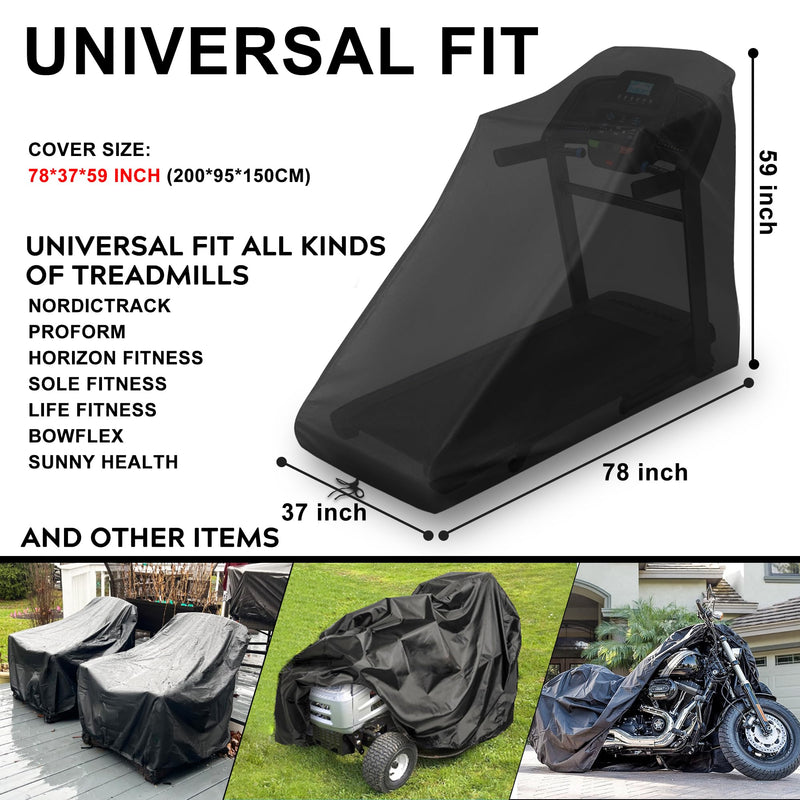 WELLFIT Covers for Treadmills, Walking Pad, Outdoor Equipment, Under Desk Treadmill Cover, Dustproof, Great Elasticity, Washable, Waterproof