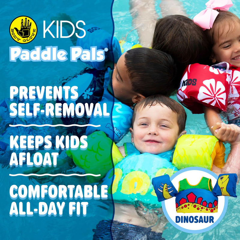 Body Glove Paddle Pals Learn to Swim Coast Guard Approved Kids Life Jacket PFD Dinosaur One Size 33-55 - BeesActive Australia
