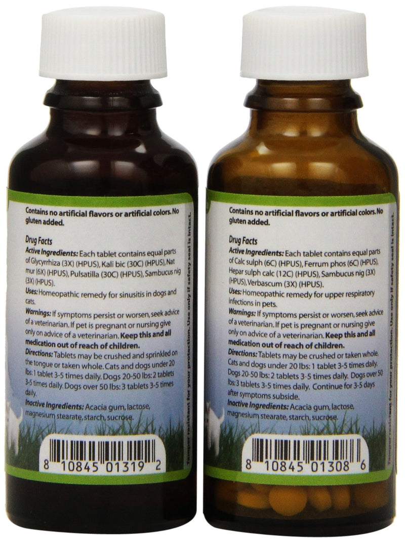 PetAlive Respiratory ComboPack for Pets - All Natural Homeopathic Remedies Relieve Symptoms of Blocked Sinuses, Colds, and Respiratory Irritation in Cats and Dogs - BeesActive Australia