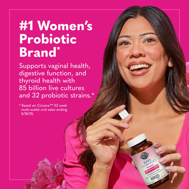 Garden of Life Raw Probiotics Women, 85 Billion CFU, 90 Vegetarian Capsules