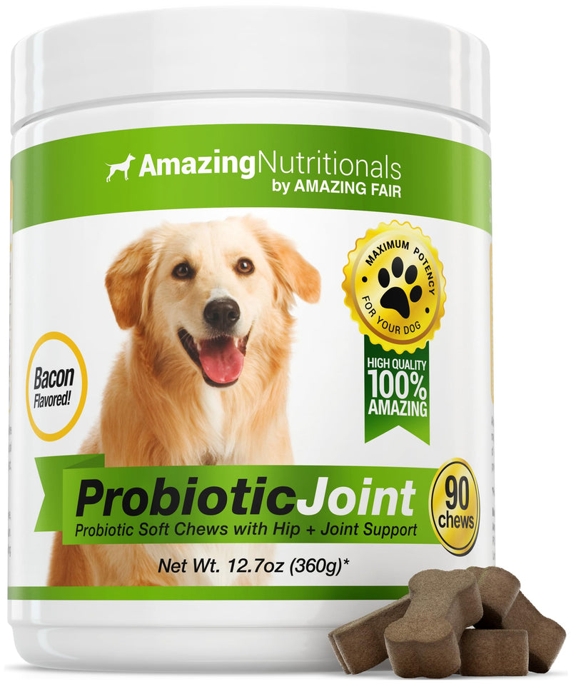 Dog Skin and Coat with Probiotics for Dogs Joint Digestive Bundle - Omega 3 for Dogs Itchy Skin Relief for Dry Skin, Hot Spots and Shedding, Eliminates Joint Pain, Gas and Diarrhea Elimination