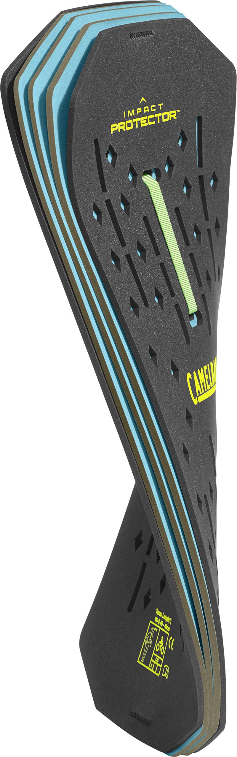 CamelBak Impact Protector Panel Insert for CamelBak Hydration Packs, Black/Teal - BeesActive Australia