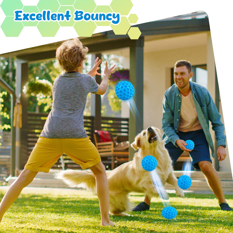 Squeaky Dog Toys for Aggressive Chewers, Indestructible Dog Balls for Aggressive Chewers, Squeaky Balls for Dogs,Interactive Dog Toys for Large Dogs,Funny Dog Squeaky Ball Heavy Duty Dog Toy - BeesActive Australia