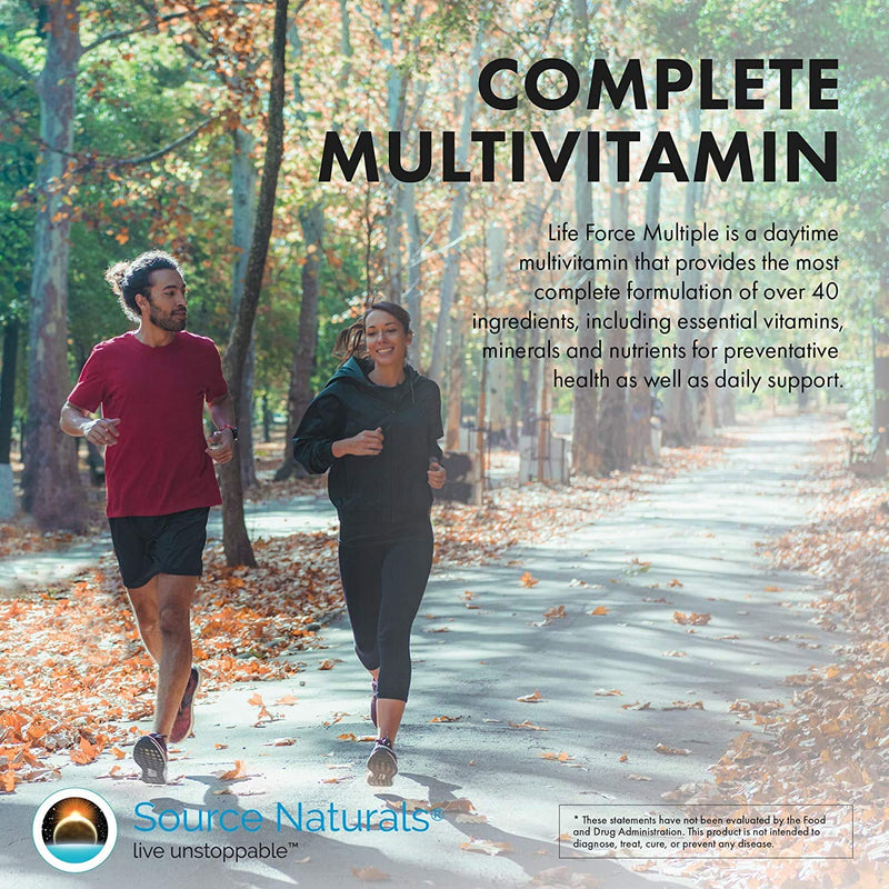 Source Naturals Life Force Multiple - 90 Tablets | No Iron Bio-Aligned Formula® - Delivering 40+ Ingredients for Foundational Nutrition 90 Count (Pack of 1)