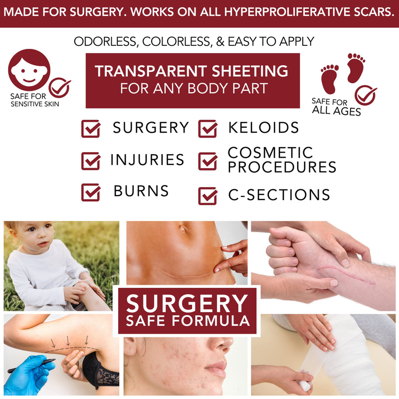 HealFast Silicone Scar Gel & Cream for Surgical Scars - Medical Grade Scar Treatment & Removal for Keloid, Acne, Burns, C Section, Stretch Marks - Physician Formulated Advanced Silicone Gel for Scars - BeesActive Australia
