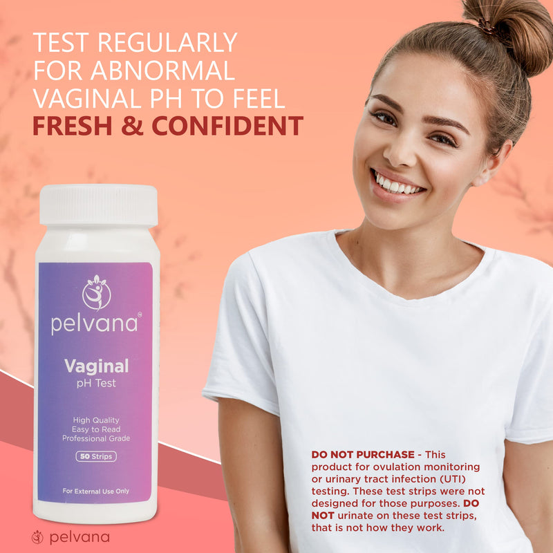 Pelvana Vaginal pH Balance for Women 50 Test Strips | BV Test Strips for Women | Yeast Infection Test Kit for Women to Monitor Feminine Health 1 Count (Pack of 50) - BeesActive Australia