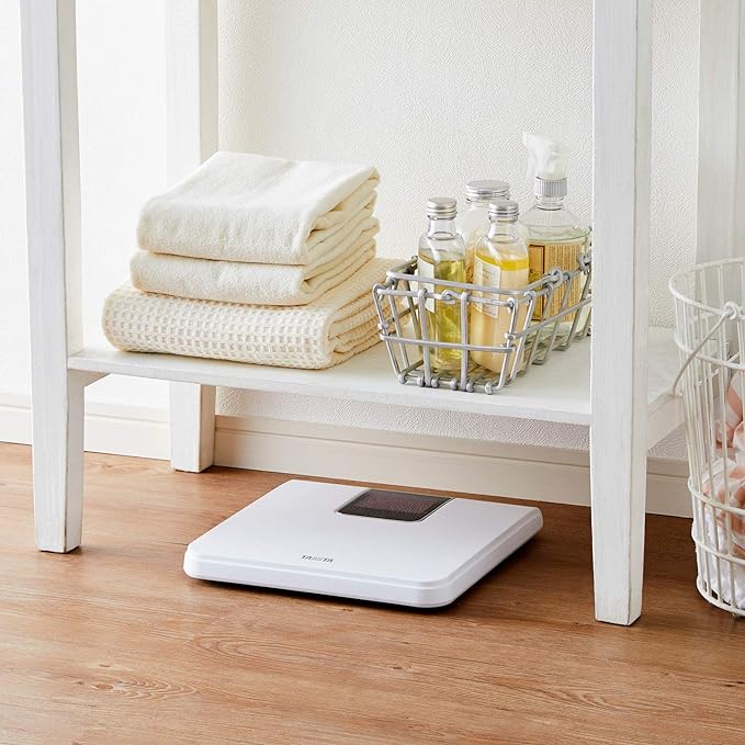 Tanita Weight Scale Digital Large Screen LED White HD-395 WH Power on just by riding - BeesActive Australia