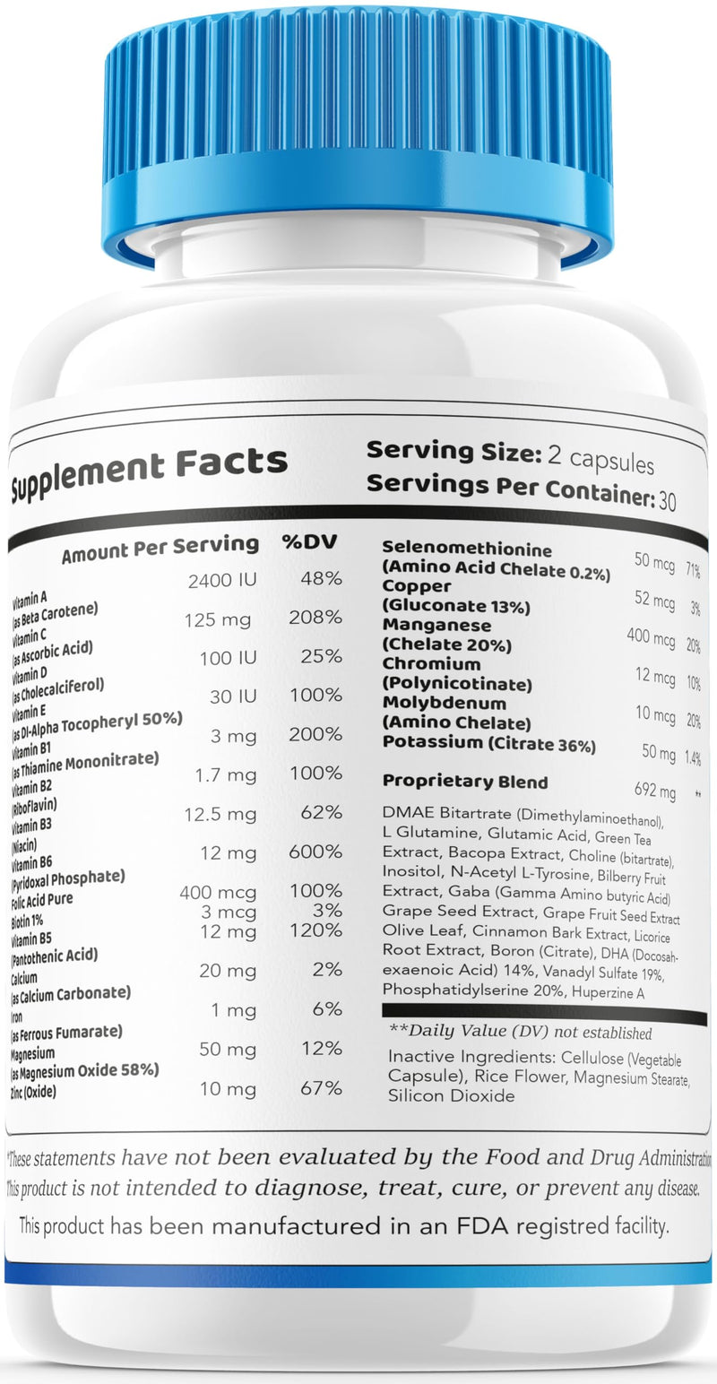 Cognicare Pro Capsules, Cognicare Pro, Cognicare Pro Pills, Advanced Formula, Cognicare Pro Vitamins, Cognicare Pro Formula 60 Capsules for 1 Month
