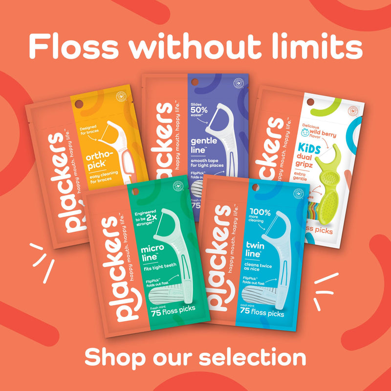 Plackers Micro Mint Dental Flossers, Fold-Out Toothpick, Super Tuffloss, Easy Storage with Sure-Zip Seal, Fresh Mint Flavor, 150 Count (Pack of 4) 150 Count (Pack of 4) Floss Picks - BeesActive Australia