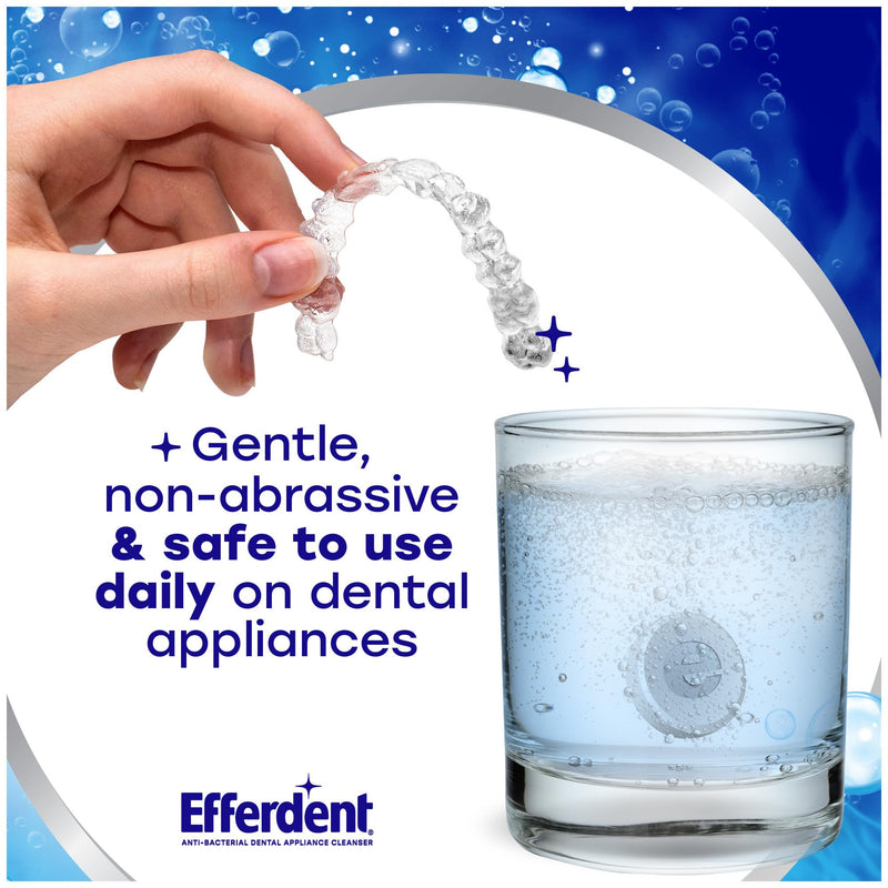 Efferdent Denture Cleaner Tablets ‚Äì Deep Clean Brightening for Dental Appliances, Aligners, Mouth Guard, and Retainer Cleaner Tablets, Complete Clean, 126 Count - BeesActive Australia
