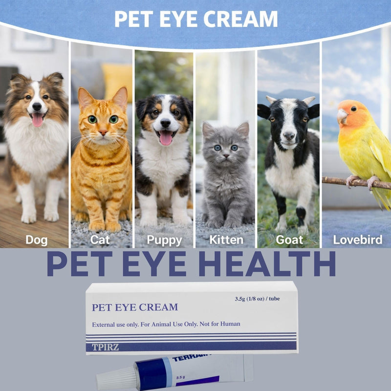 Pet Eye Cream for Cats, Dogs, Puppies, Kittens, Horses, Cattle, Sheep, Birds - 1 Pack