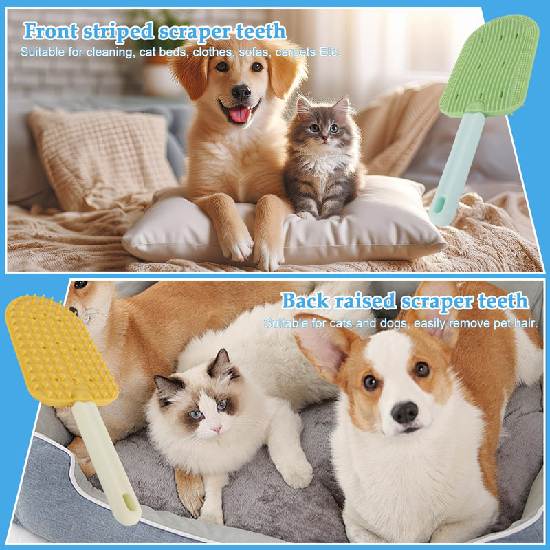 3pcs Cat Tongue Combs, Double Sided Cat Grooming Tongue Brush with Comfort Grip Handle Cat Tongue Licking Hair Comb Pets Shedding Brush for Grooming Hairballs & Keeping Clean - BeesActive Australia