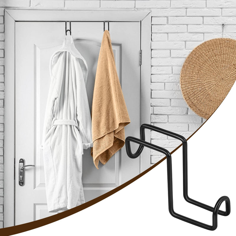 2 Pieces 4 Inch Tack Hook Over Rail Bridle Hooks Heavy Duty Horse Water Bucket Hangers Metal Stall Hooks for Horses Tough Horse Halter Rack for Fishing Saddle Fence Door Holder - BeesActive Australia