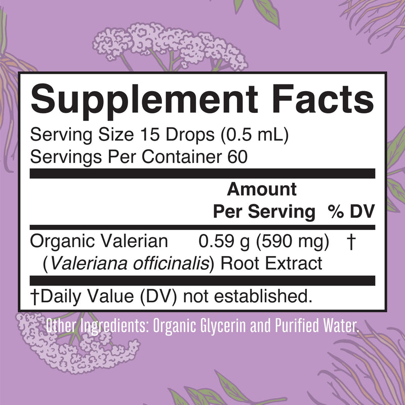 MaryRuth Organics Valerian Root Liquid Drops | 2 Month Supply | Sugar Free | USDA Organic Valerian Root Drops | Support Sleep | Calm and Stress Relief | Vegan | Non-GMO | Gluten Free | 60 Servings Unflavored 1 Fl Oz (Pack of 1) - BeesActive Australia