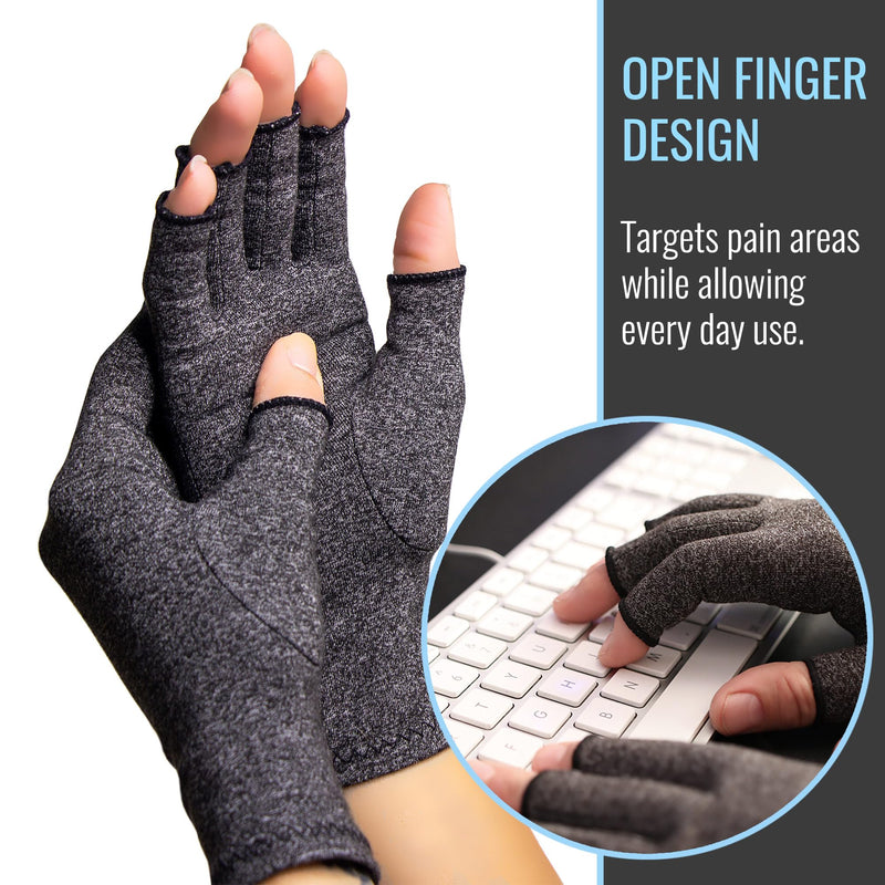 Arthritis Compression Gloves for Pain Relief, Reduces Swelling & Stiffness, FSA & HSA Eligible, Fits Men & Women, Joint Pain Relief, Large