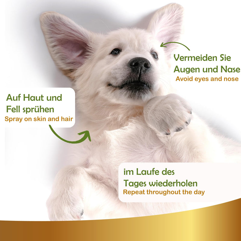 Natural sun protection spray for dogs and cats, 250ml - Protects against sun rays and sun - Sun sun cream fluid, Linea 101 - BeesActive Australia